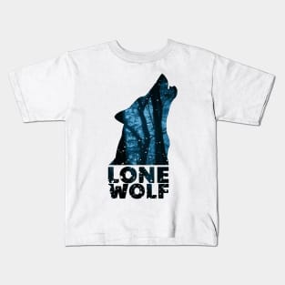 Lonely wolf Kids T-Shirt